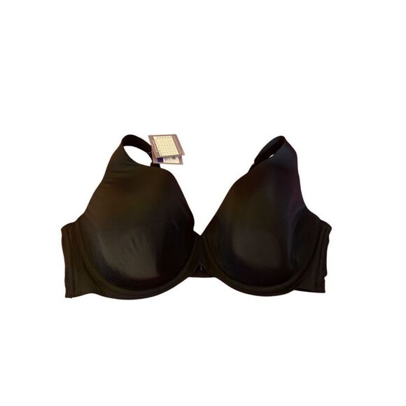 Catherine’s intimate Lesley, NWT 50 double D black underwire plunge  bra - Picture 1 of 4